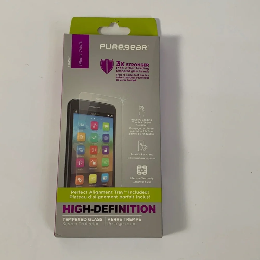 Puregear tempered glass screen protector iPhone 7/6S/6